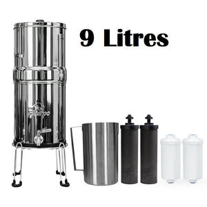 Filteroo® Steel Roo - Stainless Steel Gravity Water Filter with Fluoride Removal