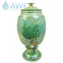 Peter Wallace Pottery Ceramic Water Filter Green
