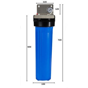 Big Blue Whole House 20 inch Single Water Filter Dimensions