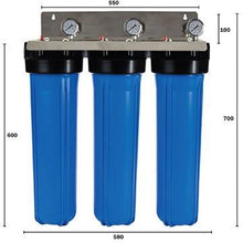 Big Blue Whole House 20 inch Triple Water Filter Dimensions