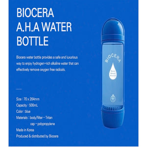 Biocera AHA Water Bottle 500ml- spec
