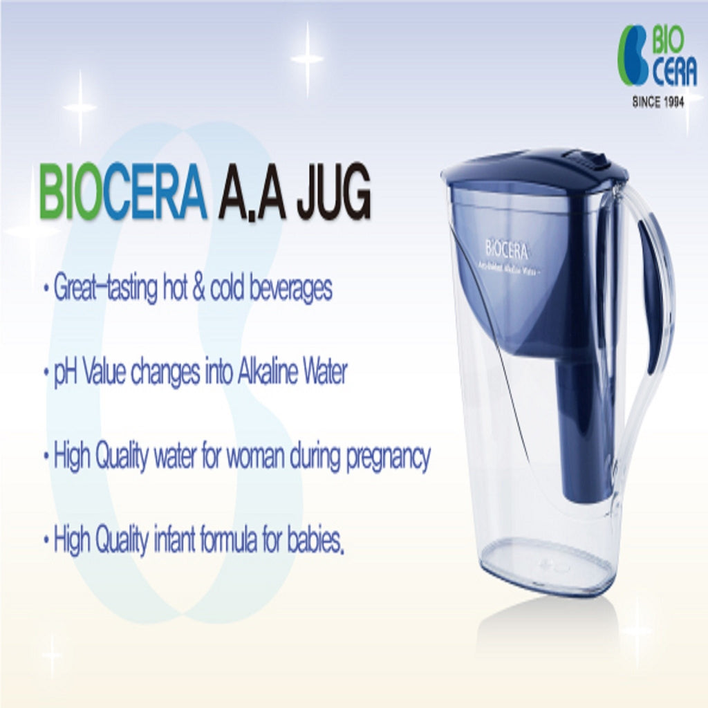 Biocera Alkaline Water Filter 1.5L Jug White – AusWaterFilters.com